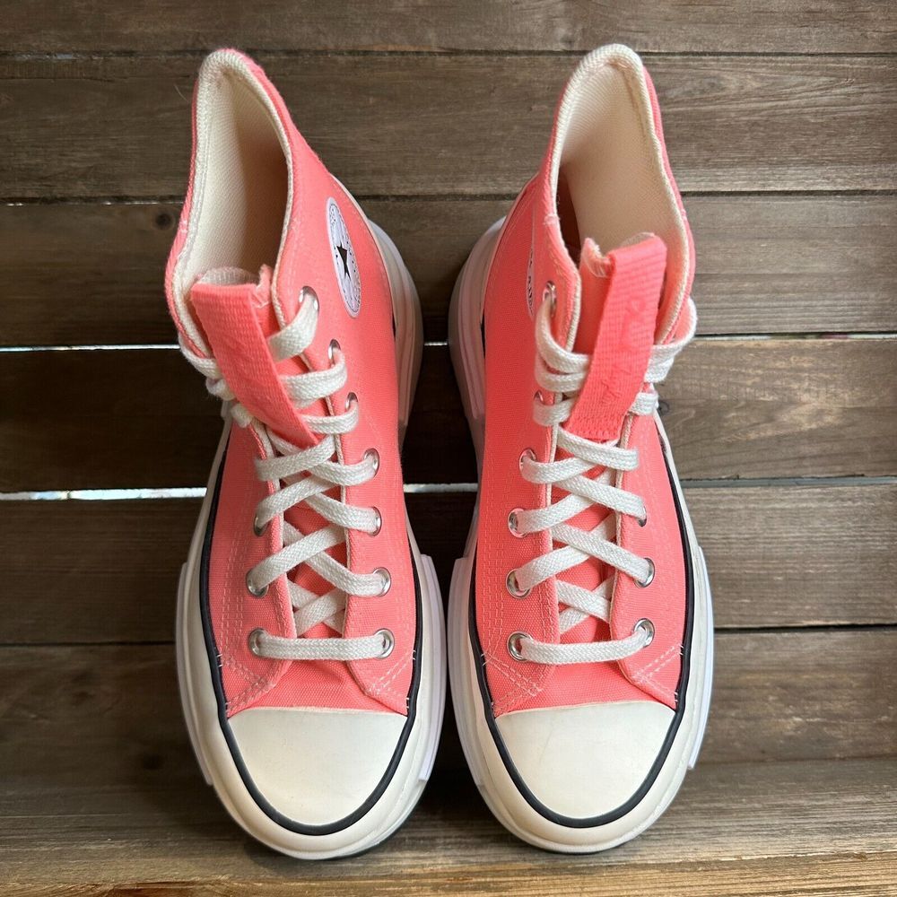 New Womens Converse Run Star Legacy CX Neon Pink Hi Top Sneakers Shoes Size 6‎ M - Picture 5 of 6
